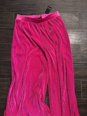 torrid Hot Pink Pleated wide leg pants